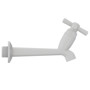 Imagen de CANILLA LAVADERO PLAST.BLANCA SALIDA 1/2"-3/4" 15CM CROSS